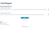 Tablet Screenshot of callofduty4blogger.blogspot.com