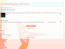 Tablet Screenshot of everydaybloggingwithjackie.blogspot.com