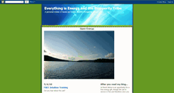 Desktop Screenshot of everythingisenergylivefree.blogspot.com