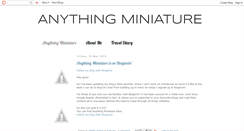 Desktop Screenshot of anythingminiature.blogspot.com