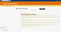 Desktop Screenshot of learnhowtolevitate.blogspot.com