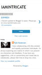 Mobile Screenshot of iamintricate.blogspot.com