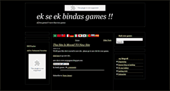 Desktop Screenshot of bindasgames.blogspot.com