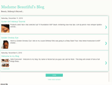 Tablet Screenshot of madame-beautiful.blogspot.com