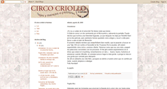 Desktop Screenshot of circocriollo.blogspot.com