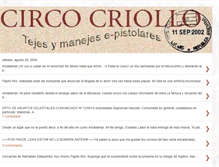 Tablet Screenshot of circocriollo.blogspot.com