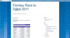 Desktop Screenshot of fantasyracetodubai2010.blogspot.com