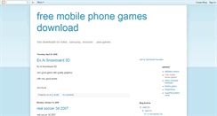 Desktop Screenshot of free-mobile-phone-games-download.blogspot.com