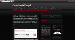 Desktop Screenshot of gana-saldo-paypal.blogspot.com