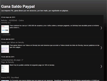Tablet Screenshot of gana-saldo-paypal.blogspot.com