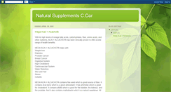 Desktop Screenshot of naturalsupplementsccor.blogspot.com