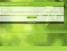 Tablet Screenshot of naturalsupplementsccor.blogspot.com