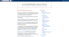 Desktop Screenshot of factcheckingpollyanna.blogspot.com