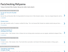 Tablet Screenshot of factcheckingpollyanna.blogspot.com