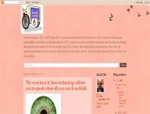 Tablet Screenshot of alsassistivetechnology.blogspot.com