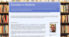 Desktop Screenshot of educationinmedicine.blogspot.com