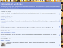 Tablet Screenshot of educationinmedicine.blogspot.com