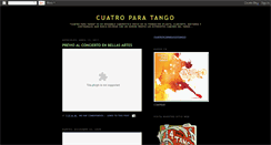 Desktop Screenshot of cuatroparatango.blogspot.com