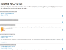 Tablet Screenshot of cuatroparatango.blogspot.com
