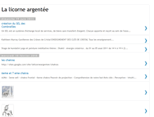 Tablet Screenshot of lalicorneargentee.blogspot.com