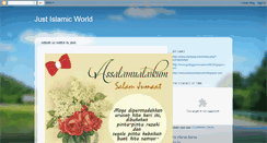 Desktop Screenshot of justislamicworld.blogspot.com