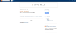 Desktop Screenshot of goodreadncmo.blogspot.com