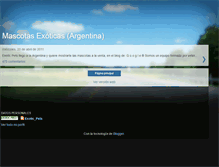 Tablet Screenshot of exoticpetsargentina.blogspot.com