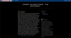 Desktop Screenshot of cherryvalancefromtheoutsiders.blogspot.com