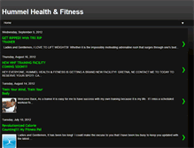 Tablet Screenshot of hummelhealthfitness.blogspot.com