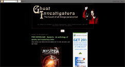 Desktop Screenshot of ghost-investigators.blogspot.com