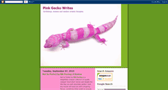 Desktop Screenshot of pinkgeckowrites.blogspot.com