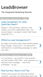 Mobile Screenshot of leadsbrowser.blogspot.com