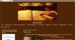 Desktop Screenshot of mimiwrites.blogspot.com