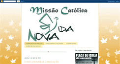 Desktop Screenshot of missaocatolicavidanova.blogspot.com