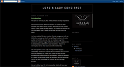 Desktop Screenshot of lordladyconcierge.blogspot.com