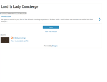 Tablet Screenshot of lordladyconcierge.blogspot.com