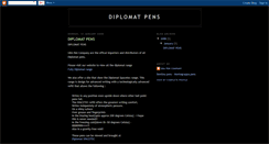 Desktop Screenshot of diplomatpens.blogspot.com