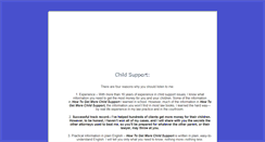 Desktop Screenshot of morechildsupport.blogspot.com