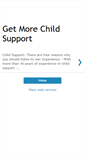 Mobile Screenshot of morechildsupport.blogspot.com