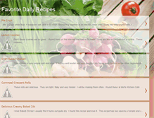 Tablet Screenshot of favoritedailyrecipes.blogspot.com