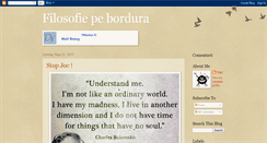 Desktop Screenshot of filosofiepebordura.blogspot.com