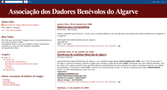 Desktop Screenshot of dadoresdesangue.blogspot.com