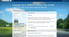 Desktop Screenshot of languagetipsandtricks.blogspot.com