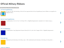Tablet Screenshot of officialmilitaryribbons.blogspot.com