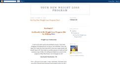 Desktop Screenshot of newweightlossprogram.blogspot.com