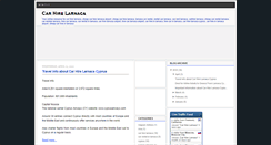 Desktop Screenshot of carhirelarnacacyprus.blogspot.com