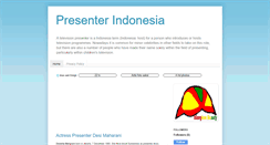 Desktop Screenshot of indonesian-presenter.blogspot.com