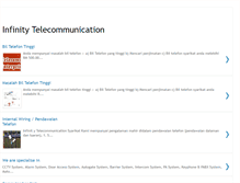 Tablet Screenshot of infinitytelecommunication.blogspot.com