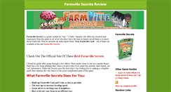 Desktop Screenshot of farmville-secrets-review.blogspot.com