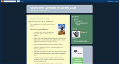 Desktop Screenshot of obamabirthcertificatesupremecourt.blogspot.com